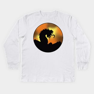 Mongolian Death Worm Kids Long Sleeve T-Shirt